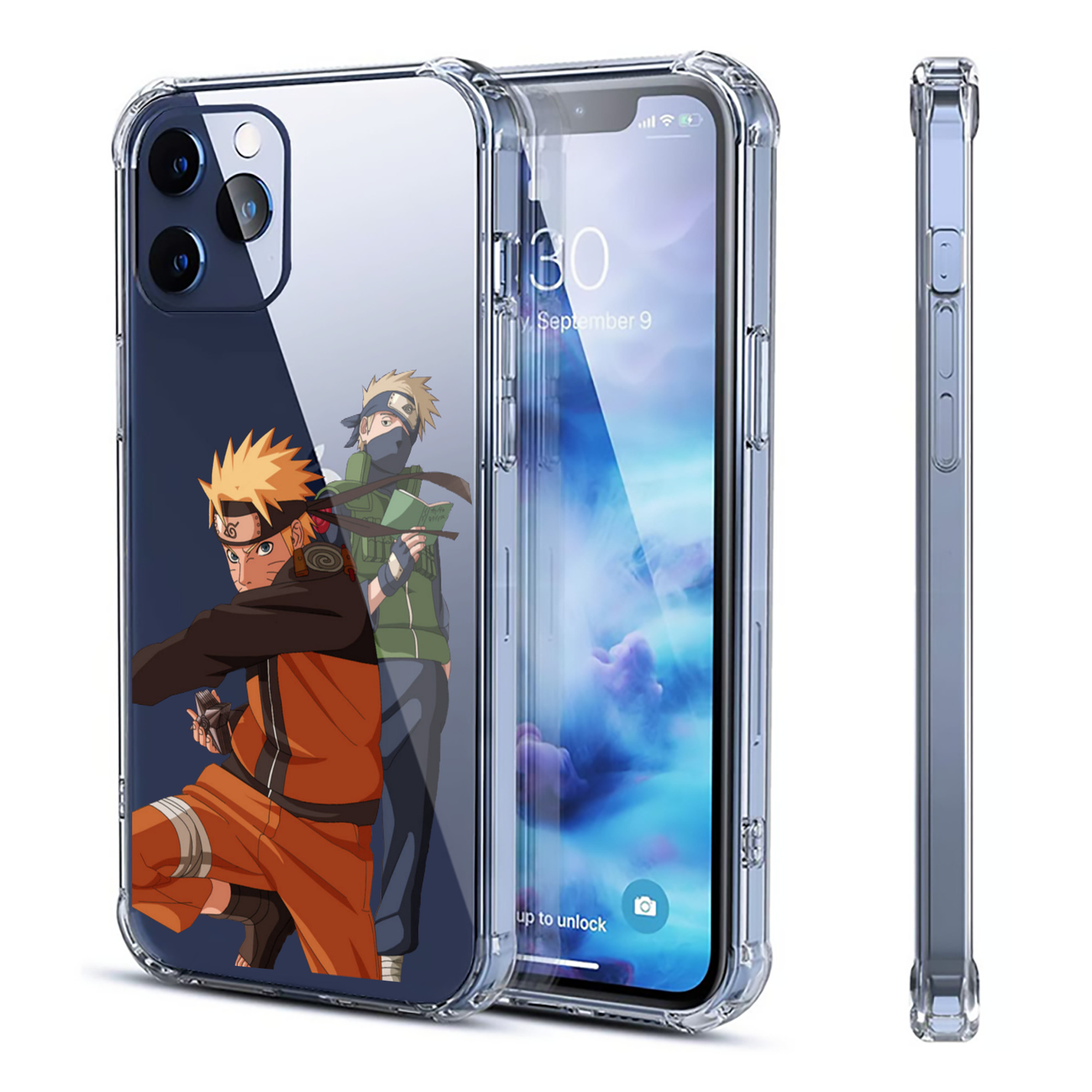 （画像用） NARUTO -ナルト- うずまき ナルト Uzumaki Naruto 【iPhone 12シリーズ対応】透明スマホケース（クリアソフトケース）